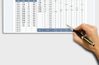 2021月度費用分析表免費下載