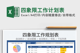 2021四象限工作計(jì)劃表免費(fèi)下載