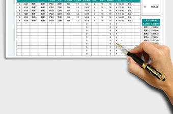 2021生產計件工資表免費下載