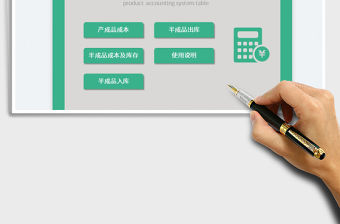 2021產品成本核算系統表免費下載