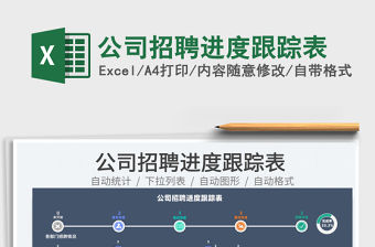 2021公司招聘進度跟蹤表免費下載
