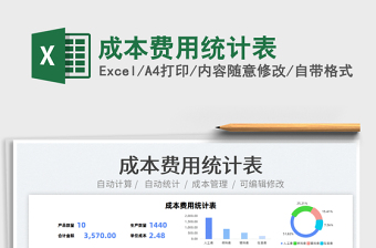 2021成本費用統(tǒng)計表免費下載