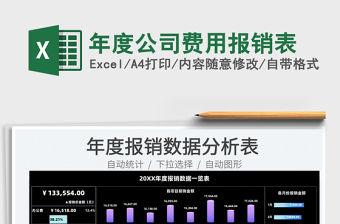 2021年度公司費用報銷表免費下載