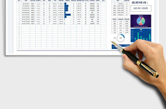 2021企業銷售業績可視化智能統計表免費下載