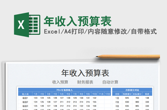 2021年收入預算表免費下載