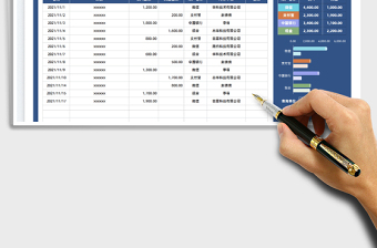 2021财务收入支出日记账免费下载