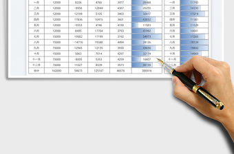 2022家庭年度收支數據統計表免費下載