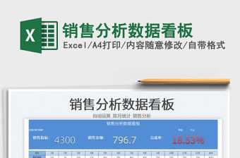 2022銷售分析數據看板免費下載