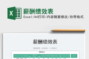 2022薪酬績(jī)效表免費(fèi)下載
