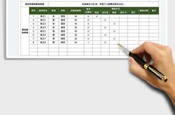 2022团支部团费收缴明细表免费下载