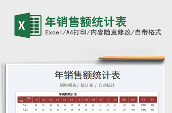 2022年銷售額統(tǒng)計表免費下載