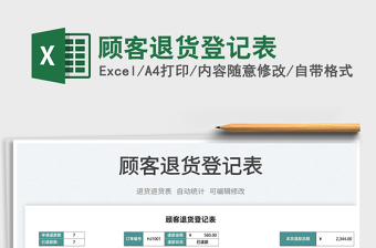 2022電商倉(cāng)庫(kù)退貨登記表模板