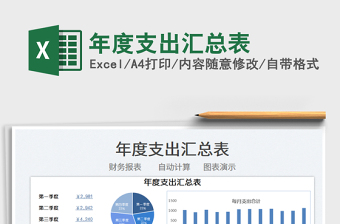 2022年度支出匯總表免費下載