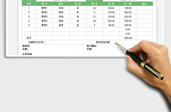 2022銷售訂單統(tǒng)計表免費下載