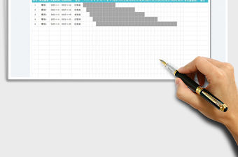 2022工作計劃甘特圖表免費下載
