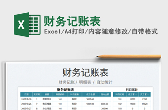 2022財(cái)務(wù)記賬表免費(fèi)下載