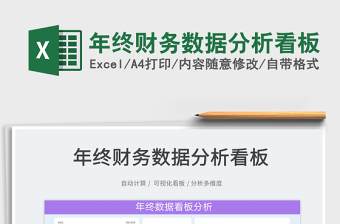 2022年終財務(wù)數(shù)據(jù)分析看板免費下載