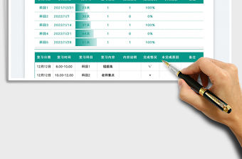 2022期末復(fù)習(xí)考試計(jì)劃表免費(fèi)下載