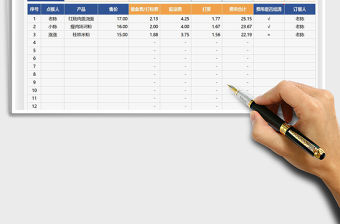2022外賣費分攤表-自動計算免費下載