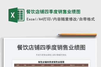 2022餐飲店鋪四季度銷售業(yè)績圖免費下載