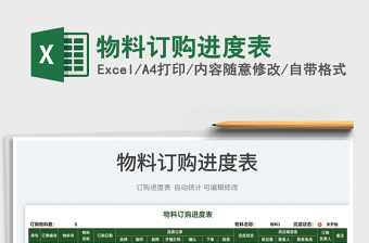 2022物料訂購(gòu)進(jìn)度表免費(fèi)下載