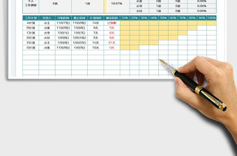 2022團隊協作工作進度表免費下載