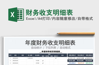 2022財務收支明細表免費下載