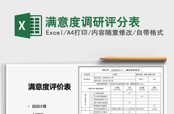 2022滿意度調(diào)研評(píng)分表免費(fèi)下載