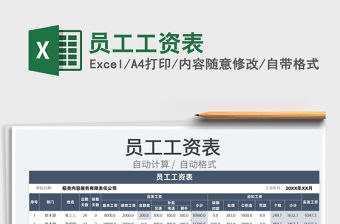 2022員工工資表免費下載