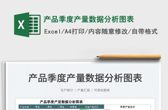 2022產(chǎn)品季度產(chǎn)量數(shù)據(jù)分析圖表免費(fèi)下載