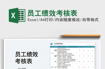 2022員工績(jī)效考核表免費(fèi)下載