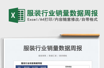 2022服裝行業銷量數據周報免費下載