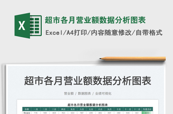2022超市各月?tīng)I(yíng)業(yè)額數(shù)據(jù)分析圖表免費(fèi)下載