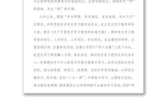 學院黨委2021年黨建工作總結匯報