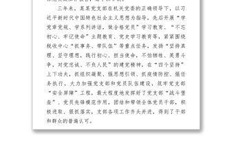 黨支部換屆工作大會報告