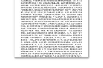 支部書記個人黨建工作履行職責情況匯報