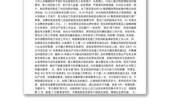 公司全面從嚴(yán)治黨和黨建工作落實(shí)情況檢查自查報(bào)告