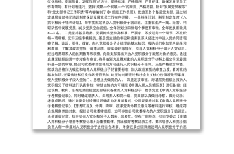 公司黨員隊伍建設(shè)工作總結(jié)