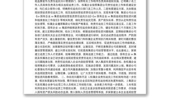 國企違規(guī)經(jīng)營投資責任追究工作體系建設“回頭看”自查報告