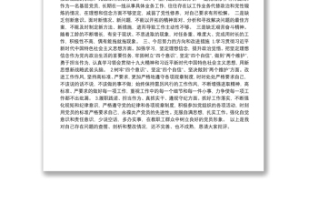 2019年度黨員教師組織生活會個人對照檢查材料