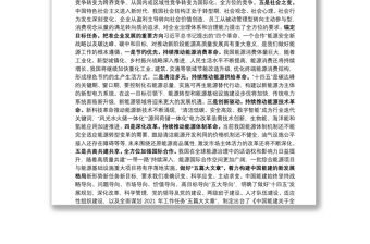 中國能源建設(shè)集團(tuán)有限公司工作報(bào)告
