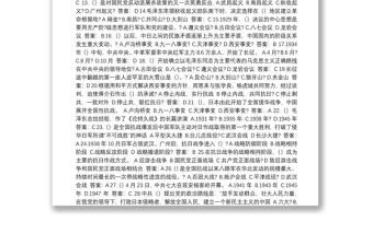 黨史應知應會測試題題庫（100題，選擇題）