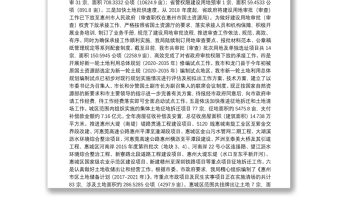 惠州市国土资源局2018年上半年工作总结暨下半年工作计划