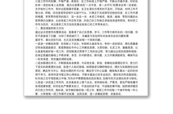 個人存在問題及整改措施