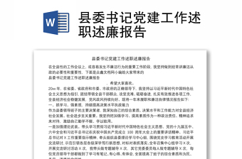 县委书记述法报告2022年
