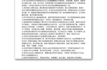 主題教育檢視問題：理論學習方面40條