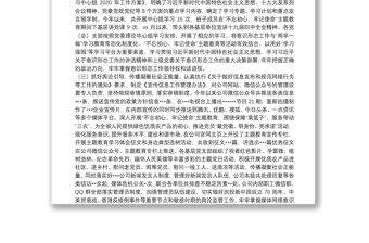 國企公司黨委2020年意識形態工作報告