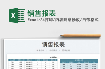 2022銷售報(bào)表免費(fèi)下載