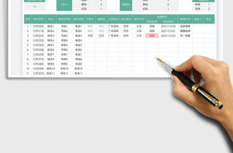 2022返鄉人員登記表-自動統計免費下載
