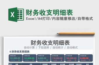 2022財務收支明細表免費下載